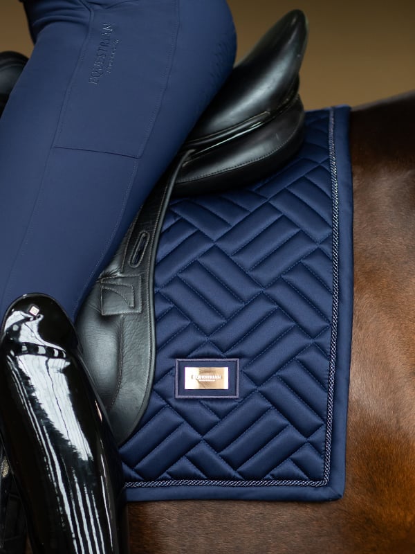 Equestrian Stockholm Modern Lagoon blush dressage saddlepad