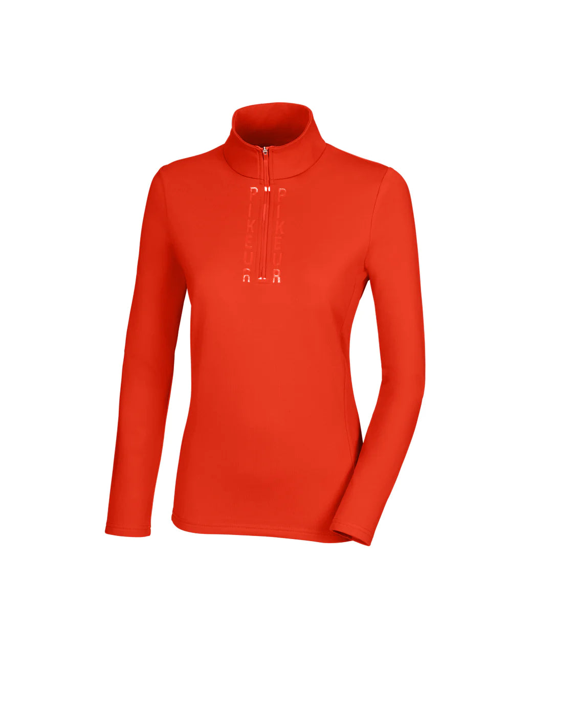 Pikeur Sports half zip shirt top in Burnt orange