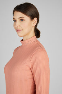 Pikeur selection roll neck top in Peach