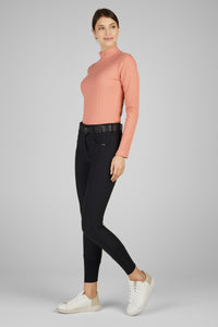 Pikeur selection roll neck top in Peach