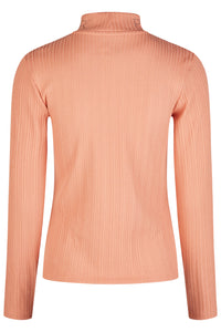 Pikeur selection roll neck top in Peach