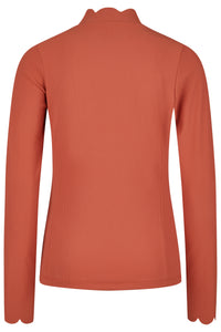 Pikeur selection rip shirt in rosewood