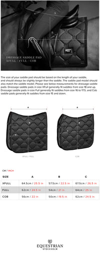 Equestrian Stockholm White Striking Valley Modern dressage saddlepad