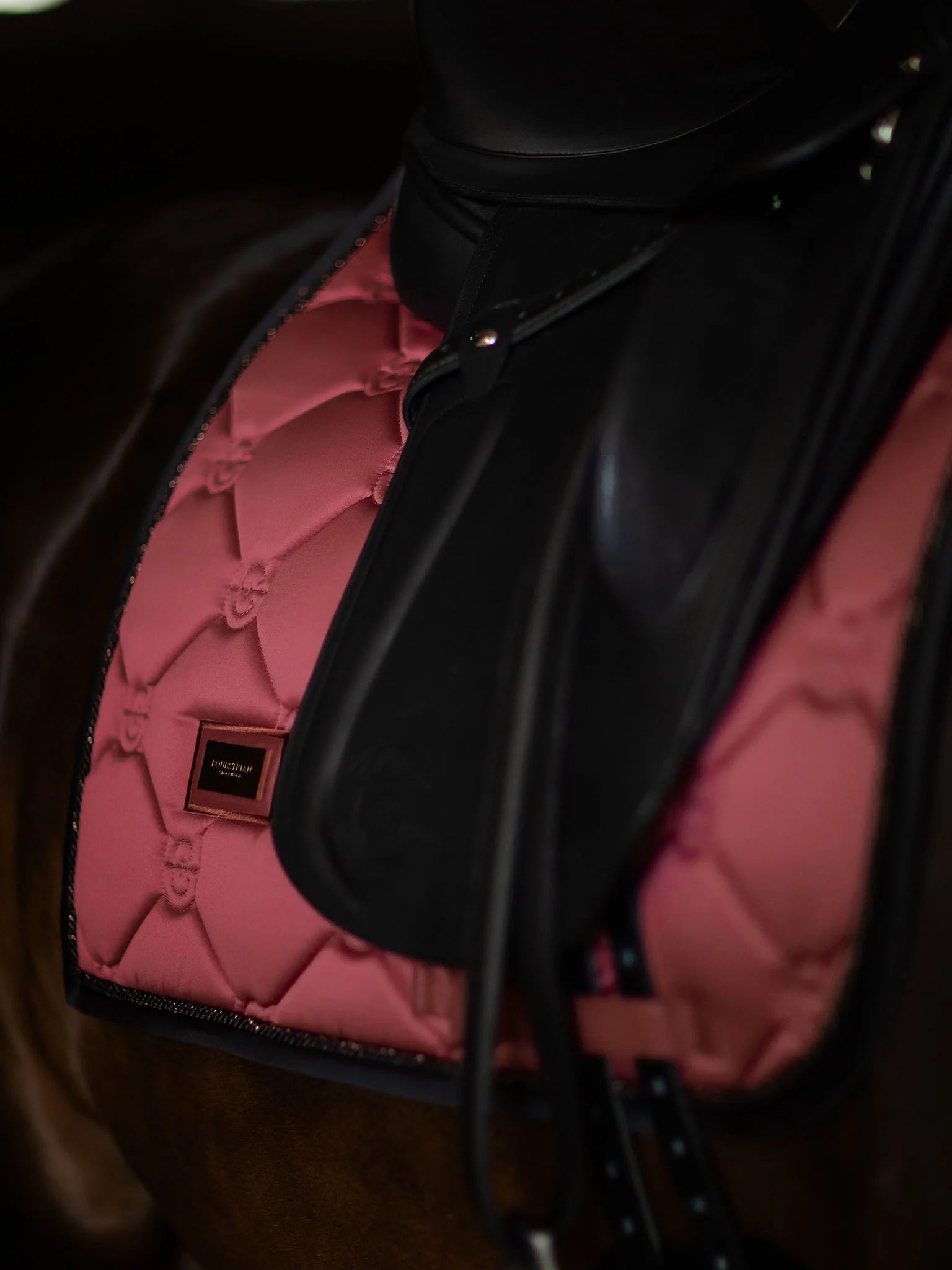 Equestrian Stockholm soft rouge dressage saddlepad