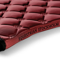Equestrian Stockholm soft rouge dressage saddlepad