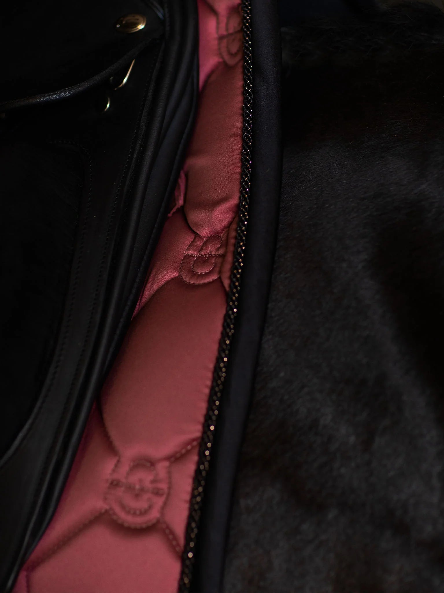 Equestrian Stockholm soft rouge dressage saddlepad