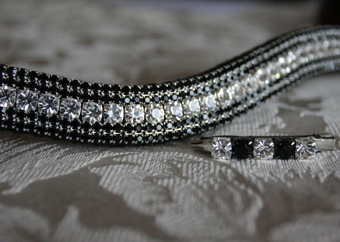 Clear and jet megabling curve browband