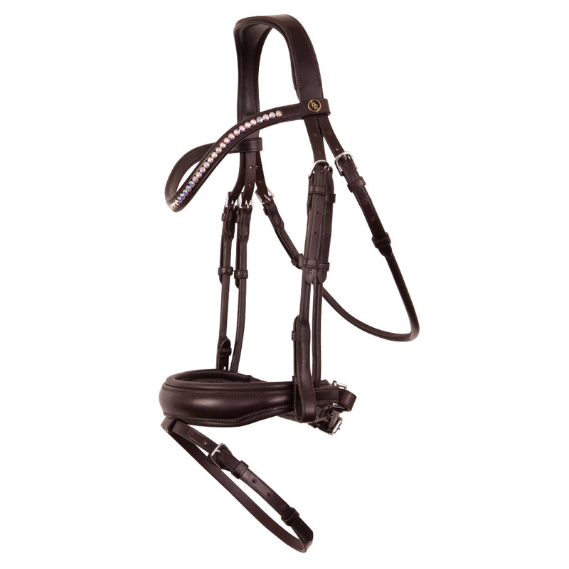 BR Southam brown leather snaffle bridle