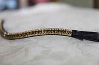 Equiture Smoke topaz and honey browband