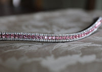 Equiture Light rose and clear browband