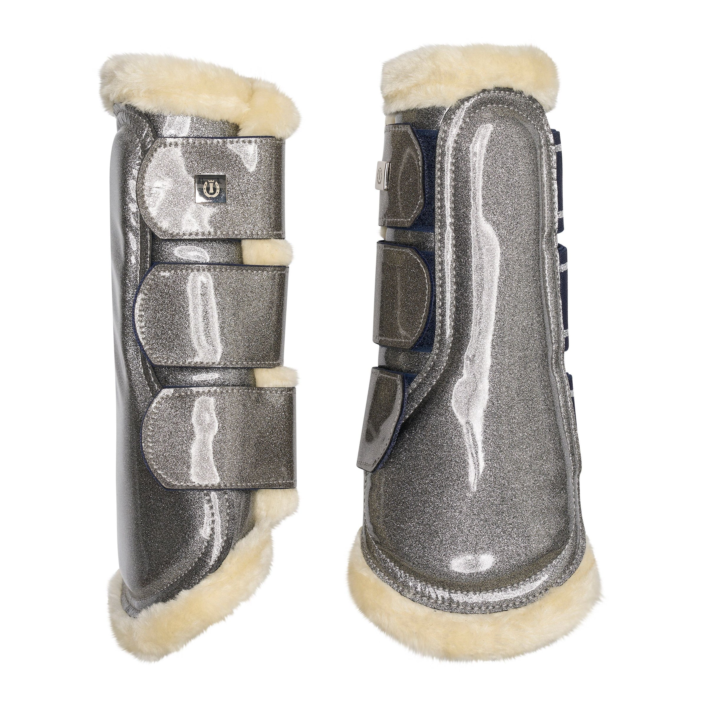 Imperial riding lovely glitter dark grey boots- 1 medium left