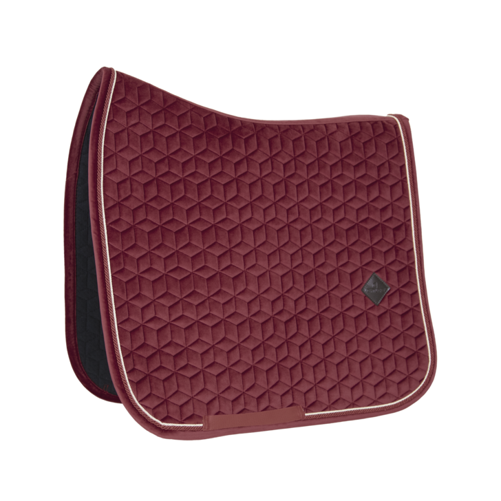 Kentucky bordeaux velvet dressage saddlepad