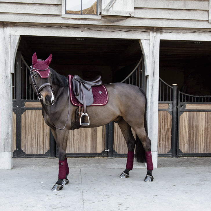 Kentucky bordeaux velvet dressage saddlepad