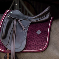 Kentucky bordeaux velvet dressage saddlepad