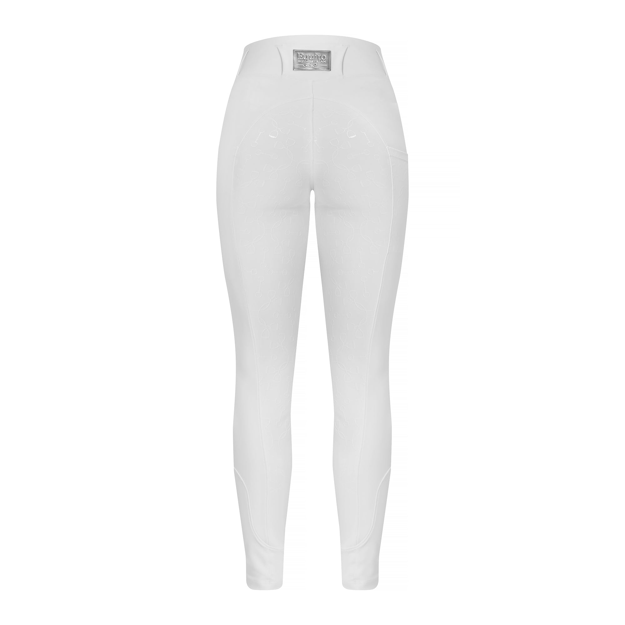 Equito white and silver riding leggings