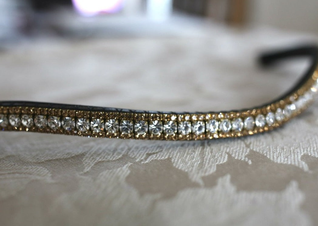 clear and light colorado crystal browband