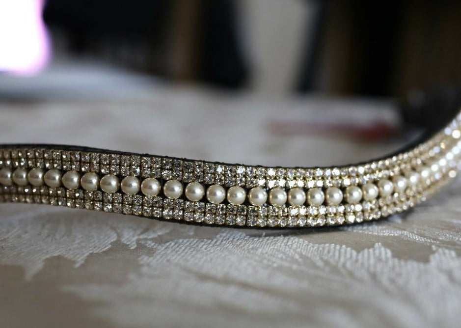 Pearl, honey megabling curve browband