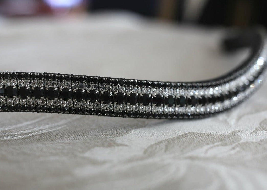 Jet, clear and jet megabling curve browband