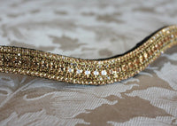 Light colorado and smoke topaz megabling curve browband