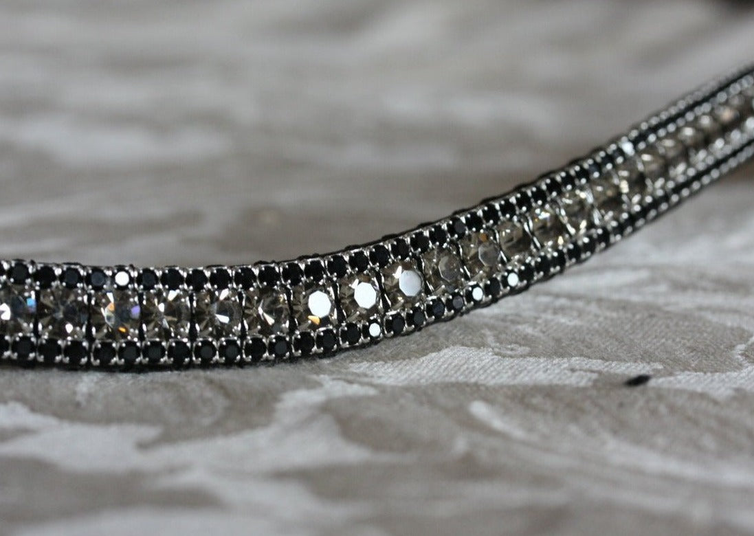 Black diamond and jet browband