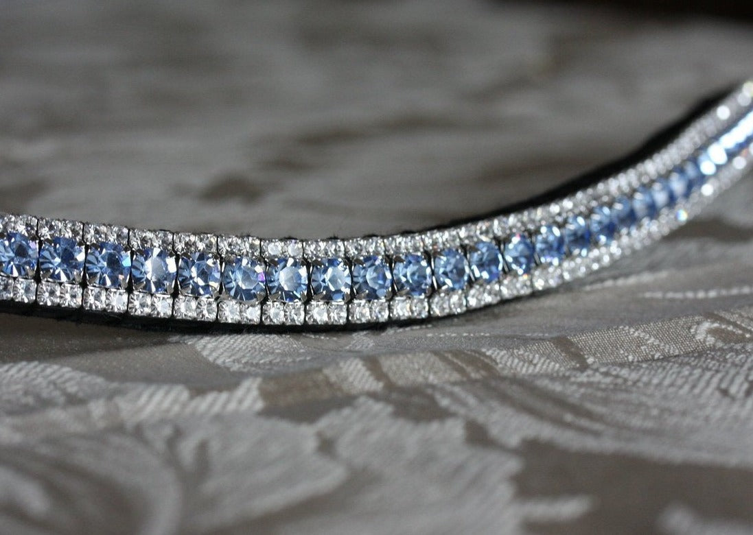 Light sapphire and clear browband