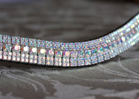 Iridescent megabling curve browband