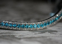 Indicolite and black diamond browband