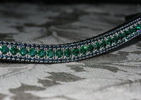 Emerald and montana browband
