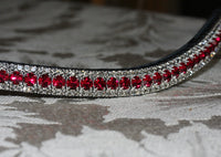 Ruby and black diamond browband
