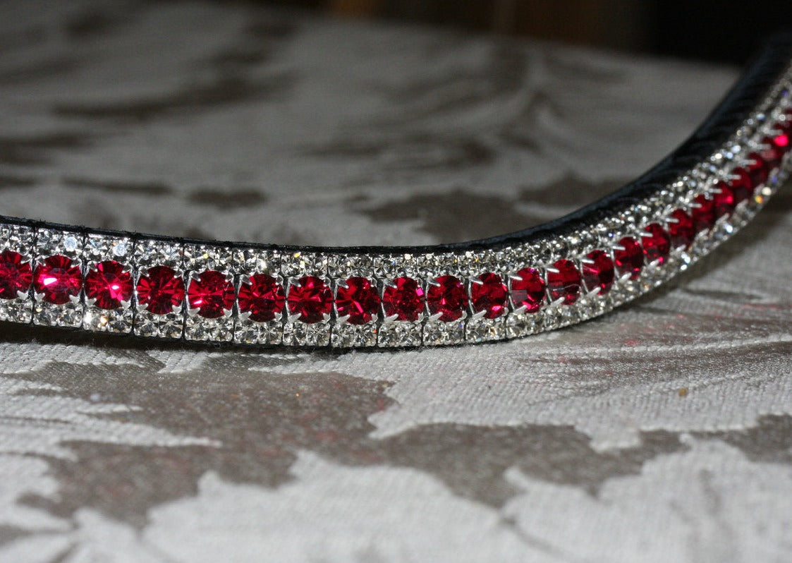 Ruby and black diamond browband