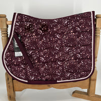 Eskadron Matchy Dressage Exclusive Blackberry Mauve Graffiti saddlepad