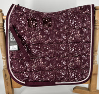 Eskadron Matchy Dressage Exclusive Blackberry Mauve Graffiti saddlepad