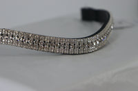 Equiture Swarovski tiffany clear crystal megabling curve browband