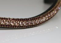 Equiture Vintage rose and amethyst browband