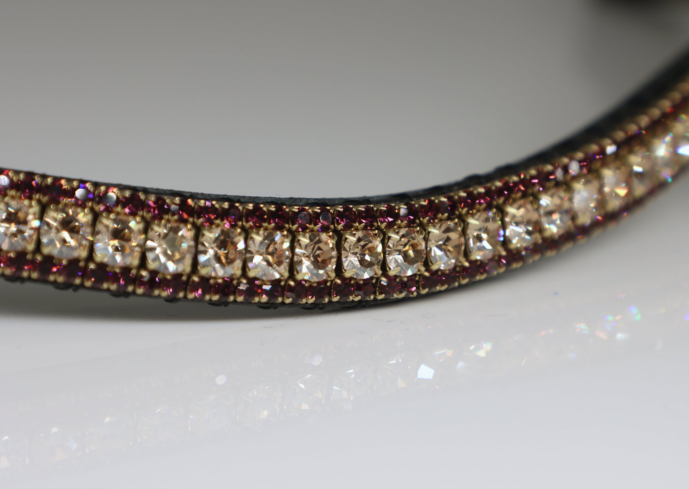 Equiture Golden honey and amethyst browband
