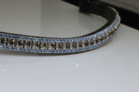 Equiture Velvet and light sapphire browband