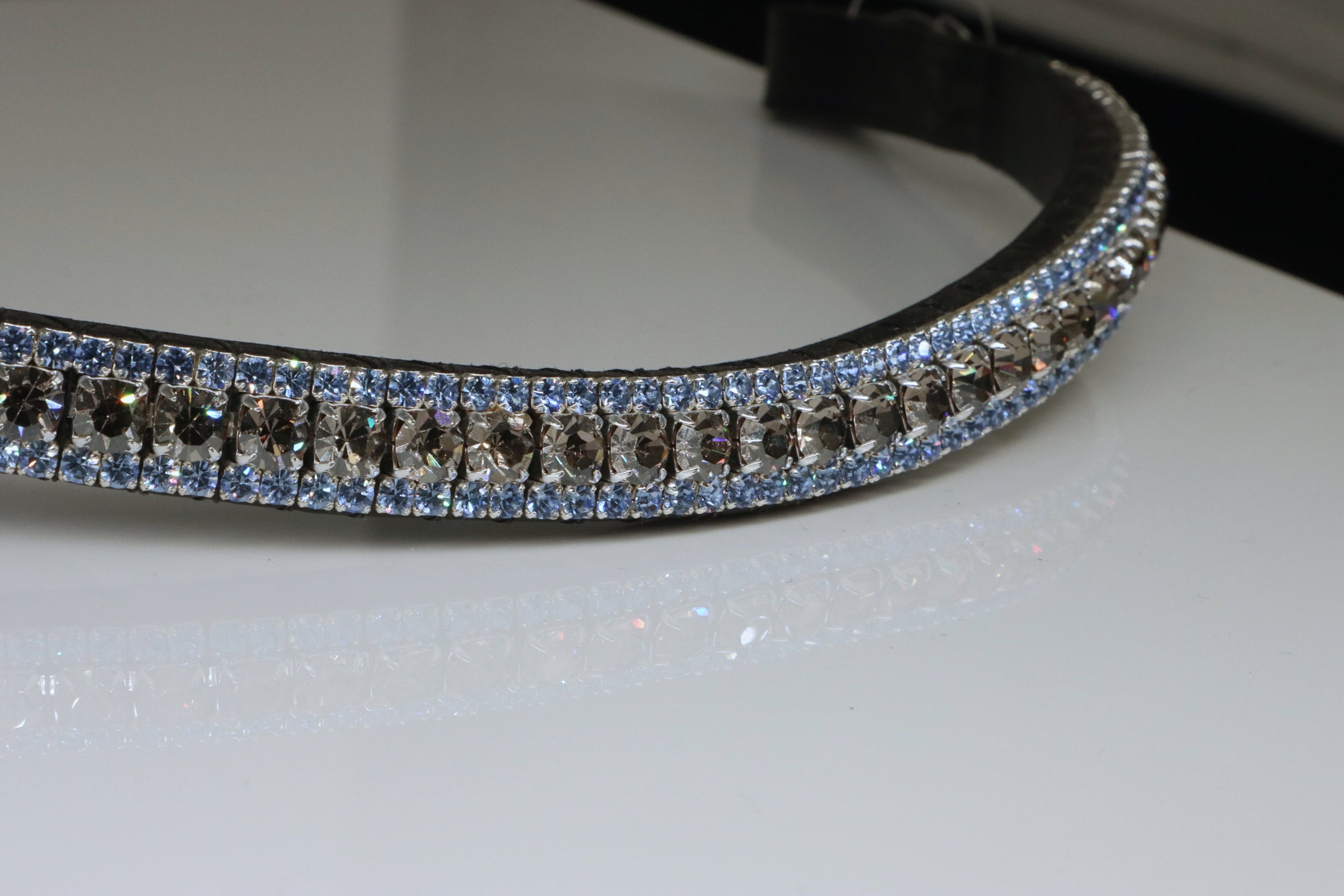 Equiture Velvet and light sapphire browband