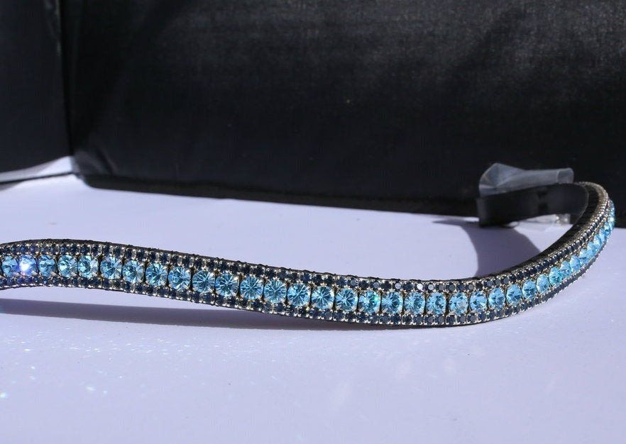 Aquamarine and montana browband