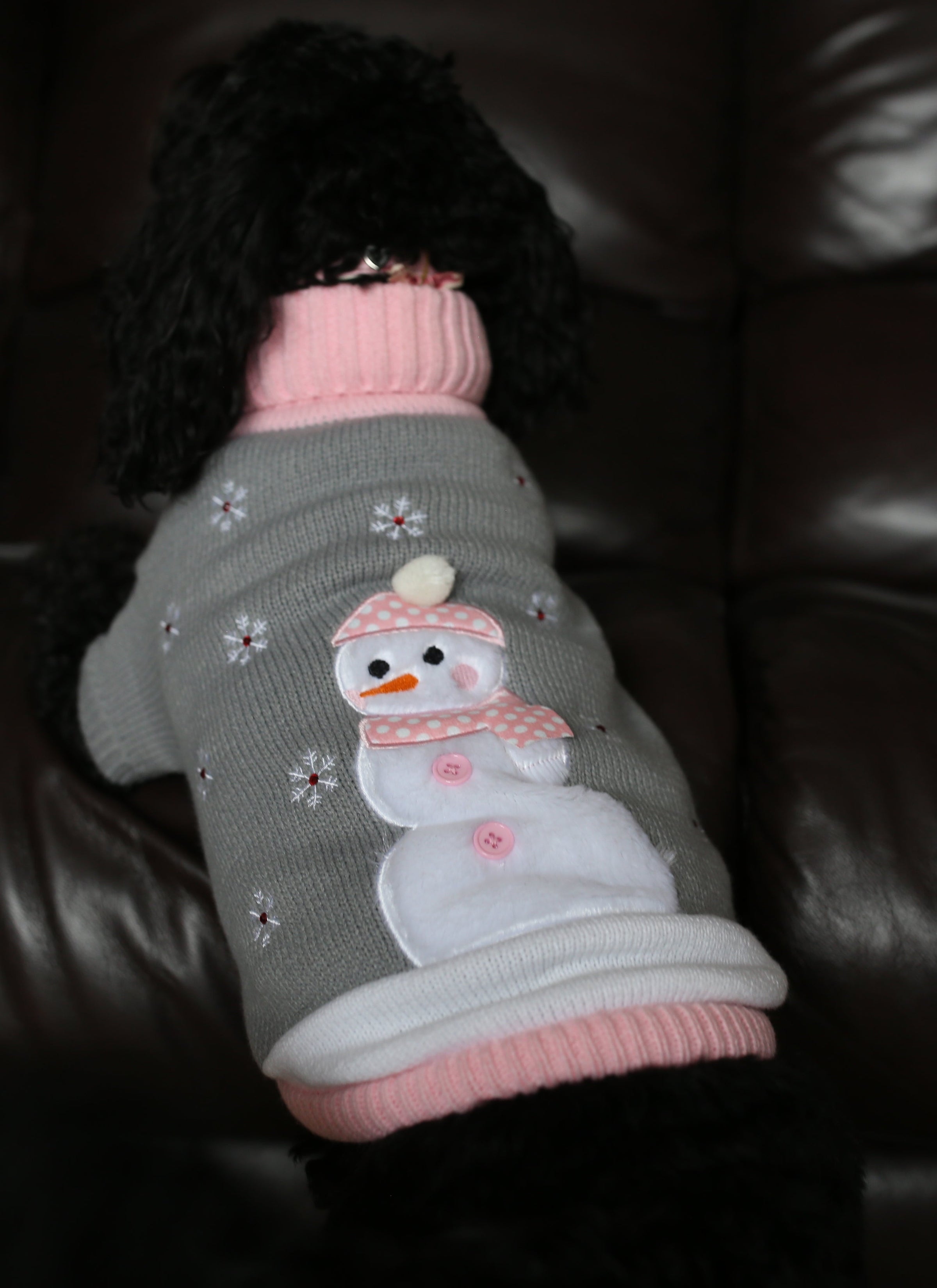Crystal Snowman Christmas Jumper