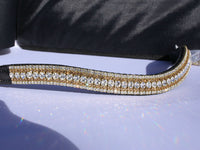 Equiture Clear, light colorado and clear megabling curve browband
