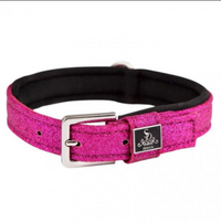 SD Design Glitter Dog Collar in Cherry