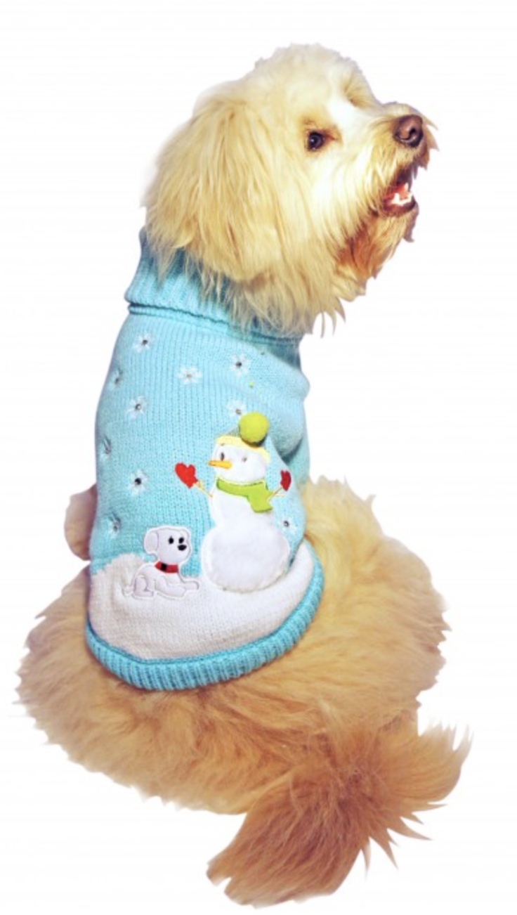 Crystal Snowdog Christmas Jumper