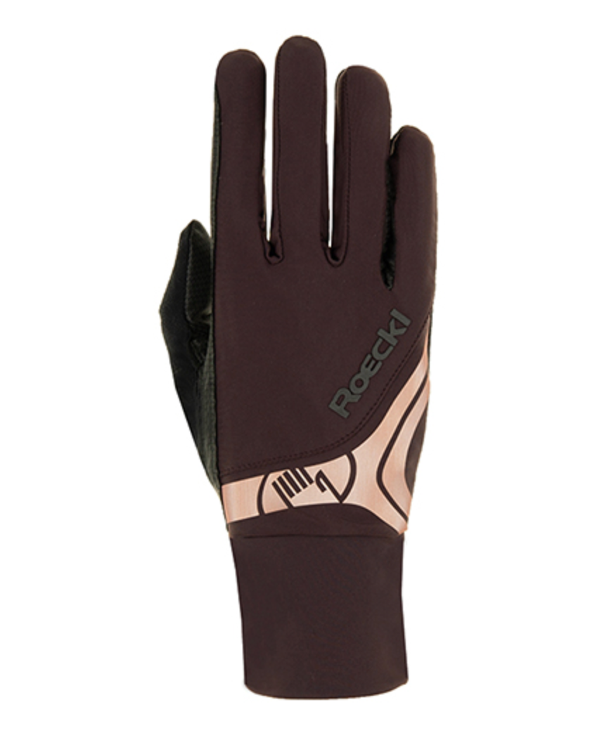 Roeckl melbourne riding gloves Rose Gold Matchy Dressage