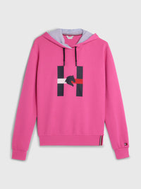 Tommy Hilfiger Graphic sport Hoody in Magenta