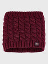 Tommy Hilfiger AW22 Cable neck warmer in Burgundy