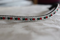 Equiture Custom alternating 3 colour browband