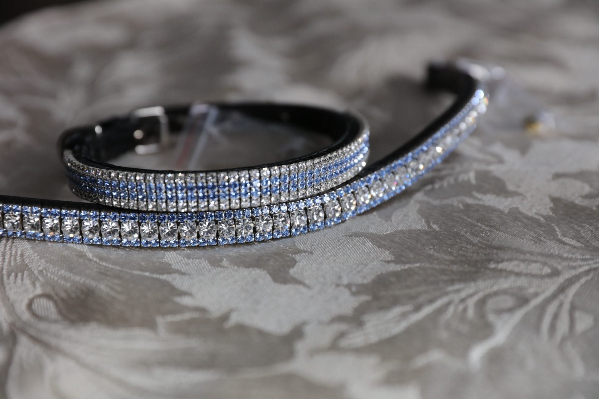 Equiture Clear and light sapphire browband
