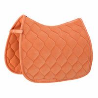 Eskadron Soft Peach Velvet crystal saddlepad