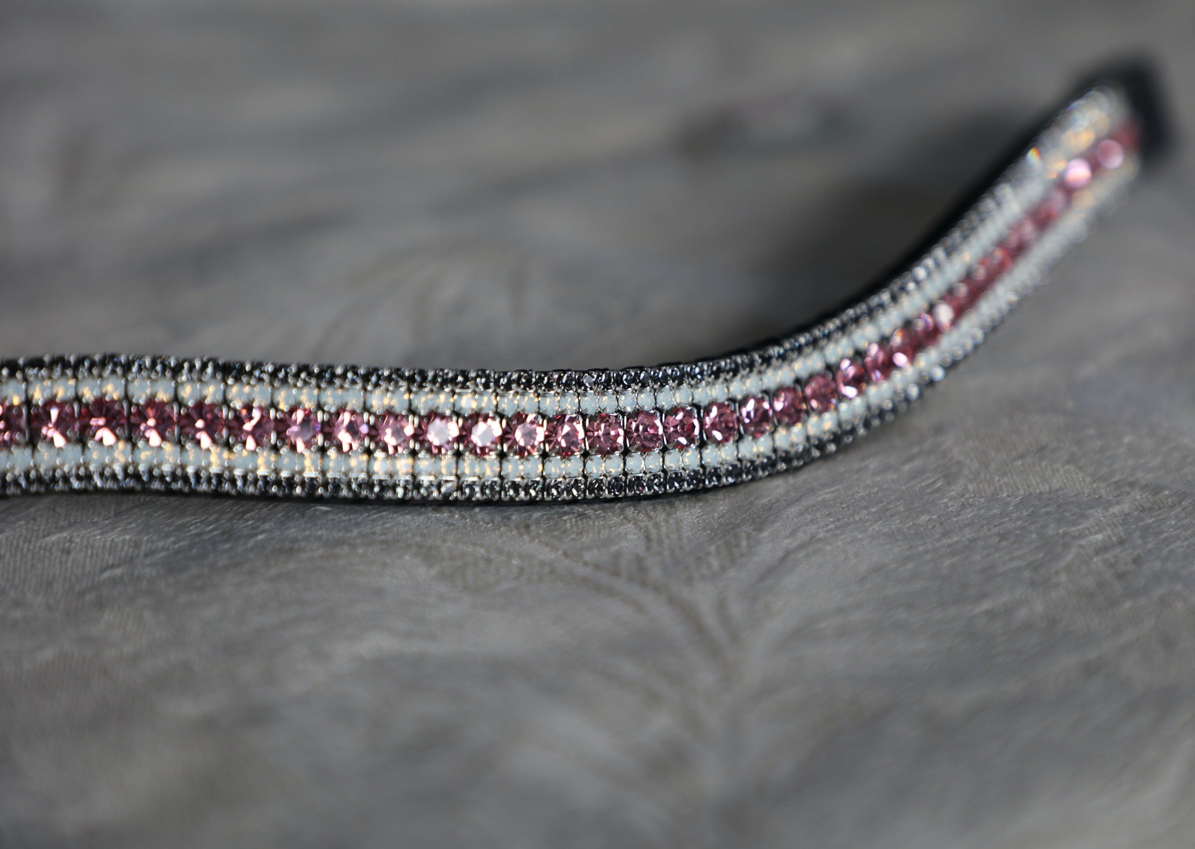 Equiture Light rose, opal and nightfall megabling curve browband