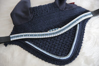 Equiture Montana, light sapphire and clear megabling curve browband